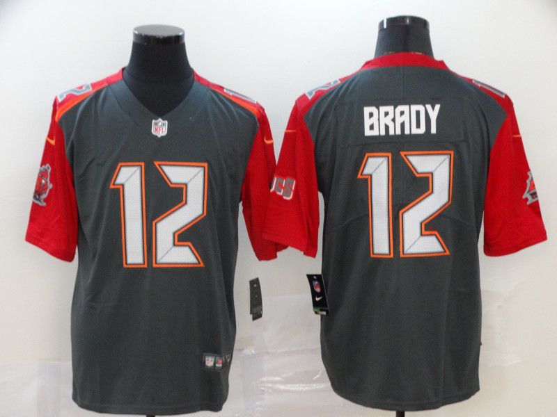 Men Tampa Bay Buccaneers #12 Tom Brady Grey Nike Limited Vapor Untouchable NFL Jerseys->new york yankees->MLB Jersey